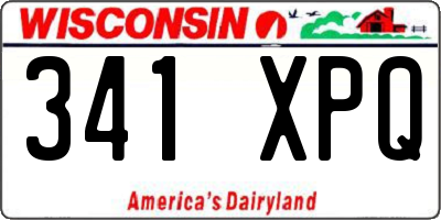 WI license plate 341XPQ