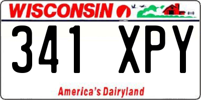 WI license plate 341XPY