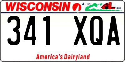 WI license plate 341XQA