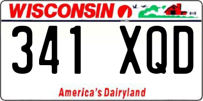 WI license plate 341XQD