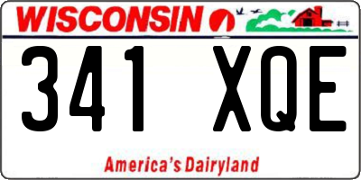 WI license plate 341XQE