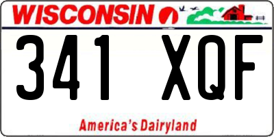 WI license plate 341XQF