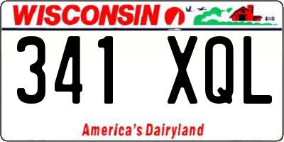WI license plate 341XQL