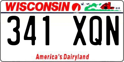 WI license plate 341XQN