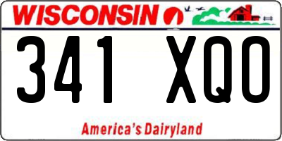 WI license plate 341XQO