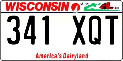 WI license plate 341XQT
