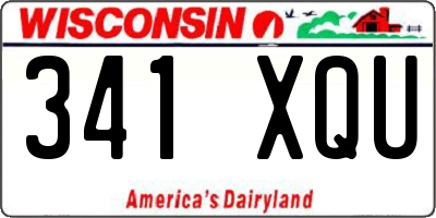 WI license plate 341XQU