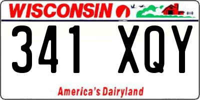 WI license plate 341XQY