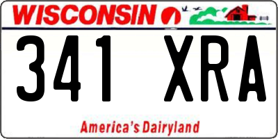 WI license plate 341XRA