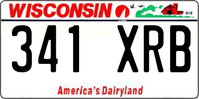 WI license plate 341XRB