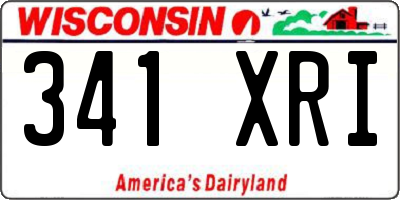 WI license plate 341XRI
