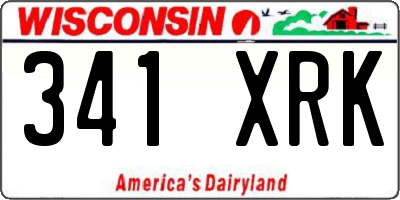 WI license plate 341XRK