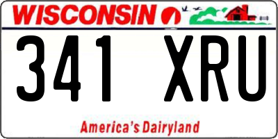 WI license plate 341XRU