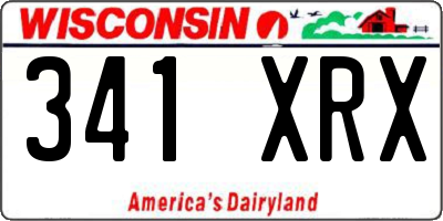 WI license plate 341XRX