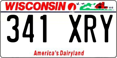 WI license plate 341XRY