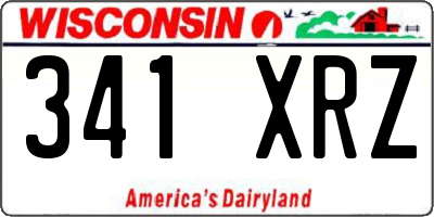 WI license plate 341XRZ