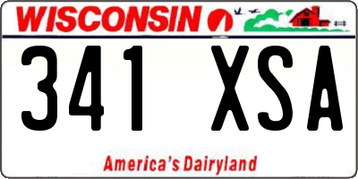 WI license plate 341XSA