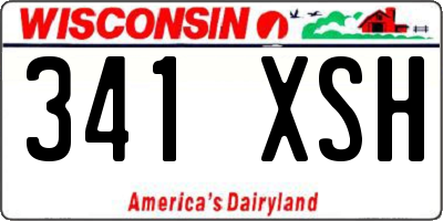 WI license plate 341XSH
