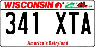 WI license plate 341XTA