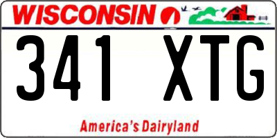 WI license plate 341XTG