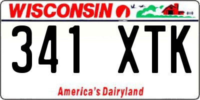 WI license plate 341XTK