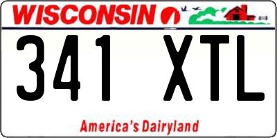 WI license plate 341XTL
