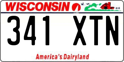 WI license plate 341XTN