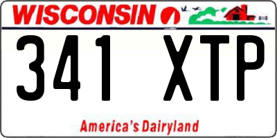 WI license plate 341XTP