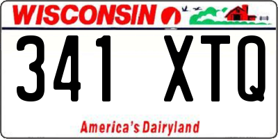 WI license plate 341XTQ