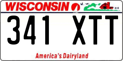 WI license plate 341XTT