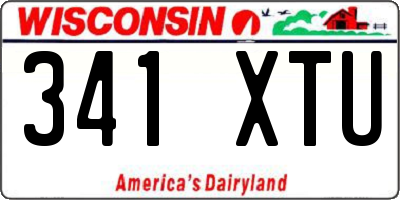WI license plate 341XTU