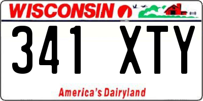 WI license plate 341XTY