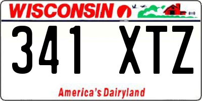 WI license plate 341XTZ