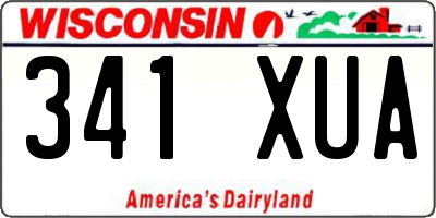 WI license plate 341XUA