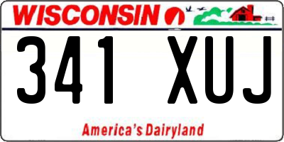 WI license plate 341XUJ