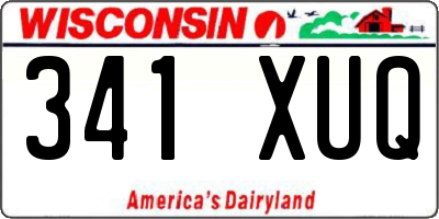 WI license plate 341XUQ