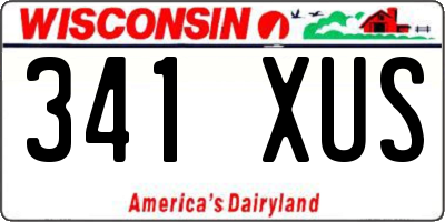 WI license plate 341XUS