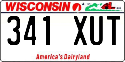 WI license plate 341XUT