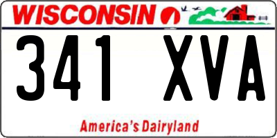 WI license plate 341XVA