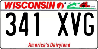 WI license plate 341XVG