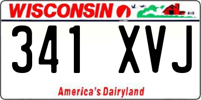 WI license plate 341XVJ