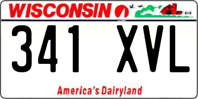 WI license plate 341XVL