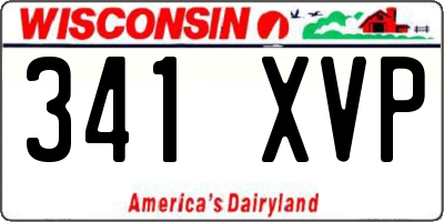 WI license plate 341XVP