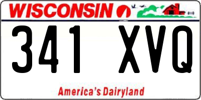WI license plate 341XVQ