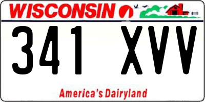 WI license plate 341XVV