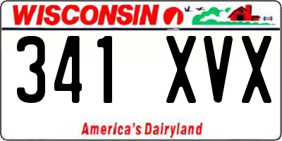 WI license plate 341XVX
