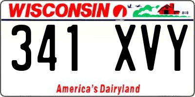 WI license plate 341XVY