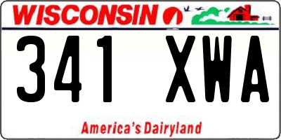 WI license plate 341XWA