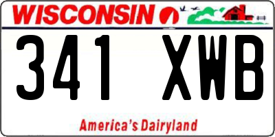 WI license plate 341XWB