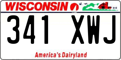 WI license plate 341XWJ